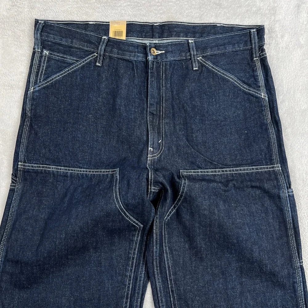 Levi's 568 Double Knee Carpenter Jeans 40x30 Blue Loose Straight Workwear NWT